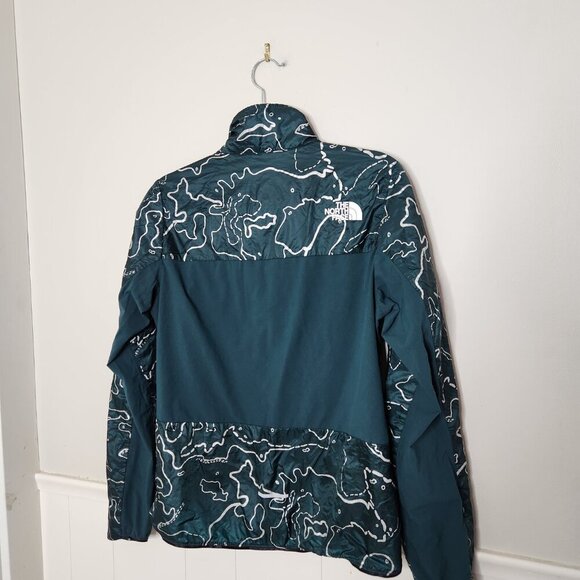 THE NORTH FACE Teal Topography Print Hybrid Jacket - Picture 5 of 7